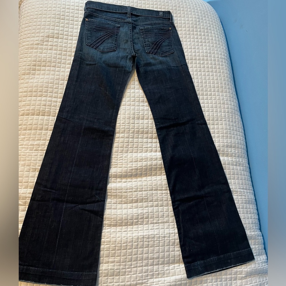7 for All Man Kind Dark Denim Jeans Sz 28